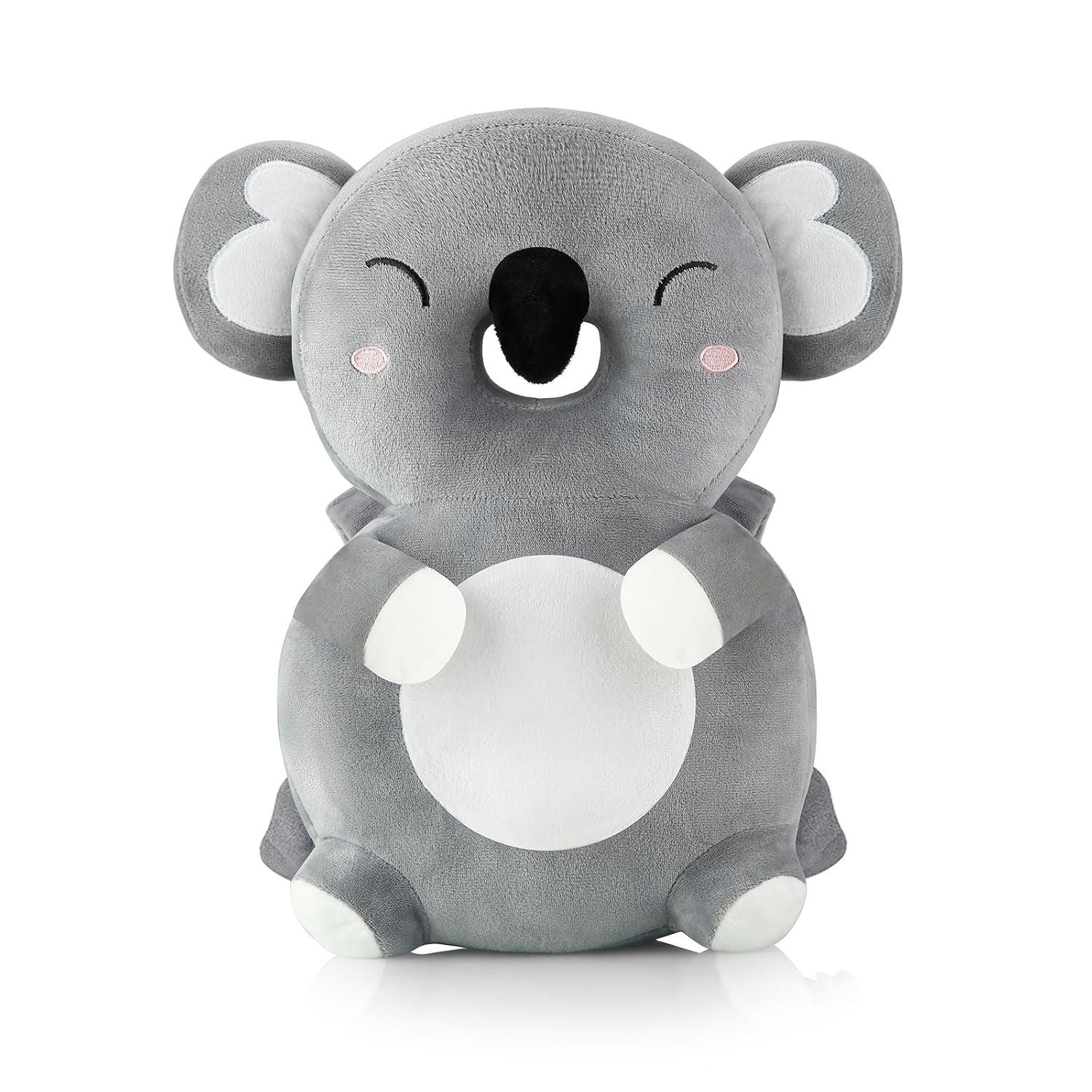 Baby Head Protection Backpack, Toddler Walking Head Protector, Adjustable Head Protector Pad Safety Cushion (Koala Grey)