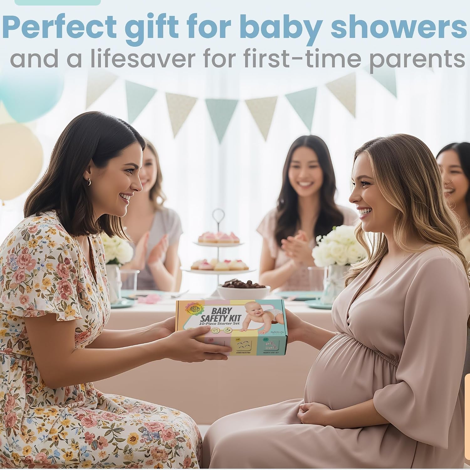 Safeborn Baby Safety Kit – Baby Proof Cabinet Locks, Magnetic Cabinet Locks, Child Safety Outlet Covers, Table Corner Covers Baby Safety – Drawer Locks Baby Proofing – Gifts for New Mom
