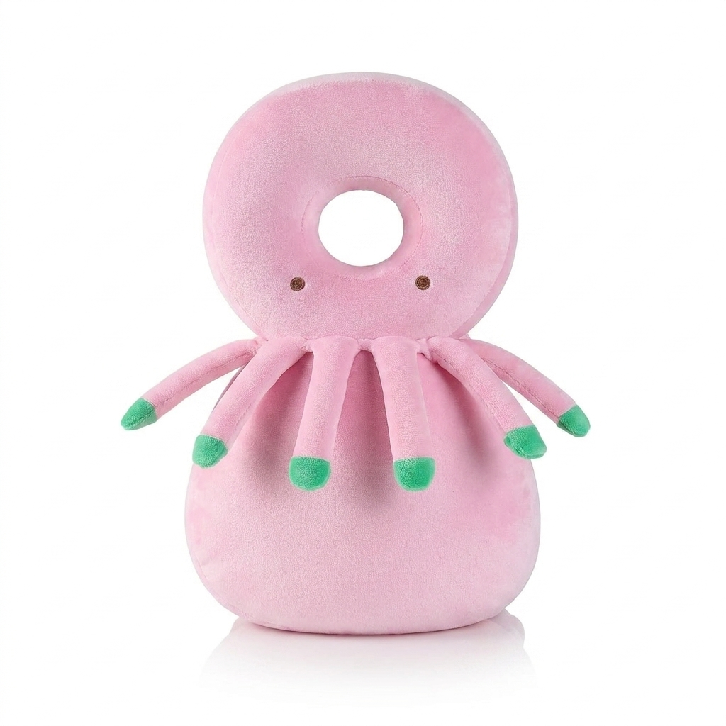 Tum Octopus Edition baby head protector on white background