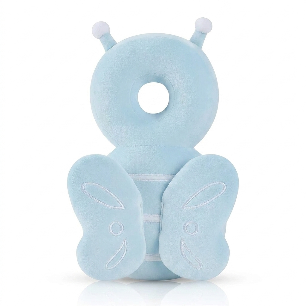 Tum Butterfly Edition baby head protector on white background